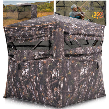 ITEFDTUTNE portable hunting blind 360 view demonstrates all-around concealment for deer and turkey hunts.