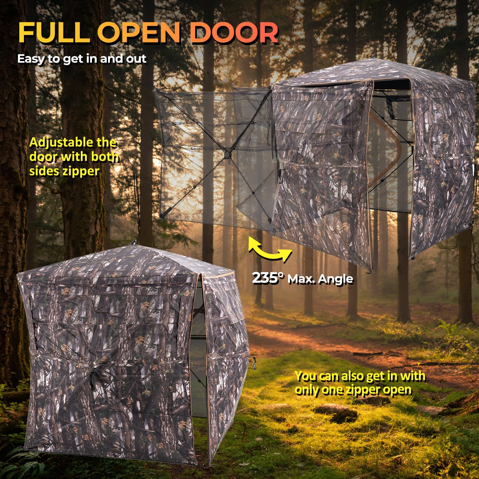 ITEFDTUTNE silent zipper door close-up emphasizes quiet entry and stealth.