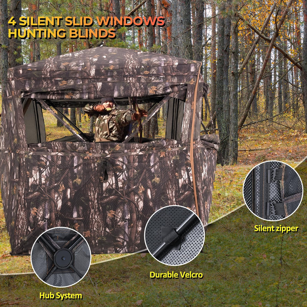 ITEFDTUTNE weather-resilient blind withstands wind, rain, and snow with sturdy hubs.