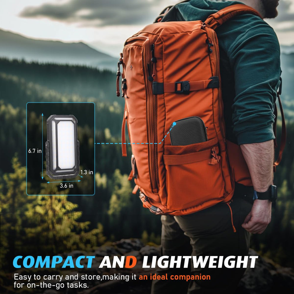 iToncs LED camping lantern 10000mAh power bank for emergency charging on the go.