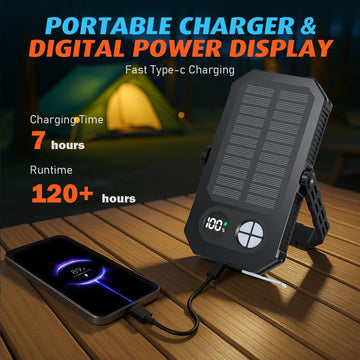 iToncs camping lantern 12 modes for versatile campsite lighting and signaling.