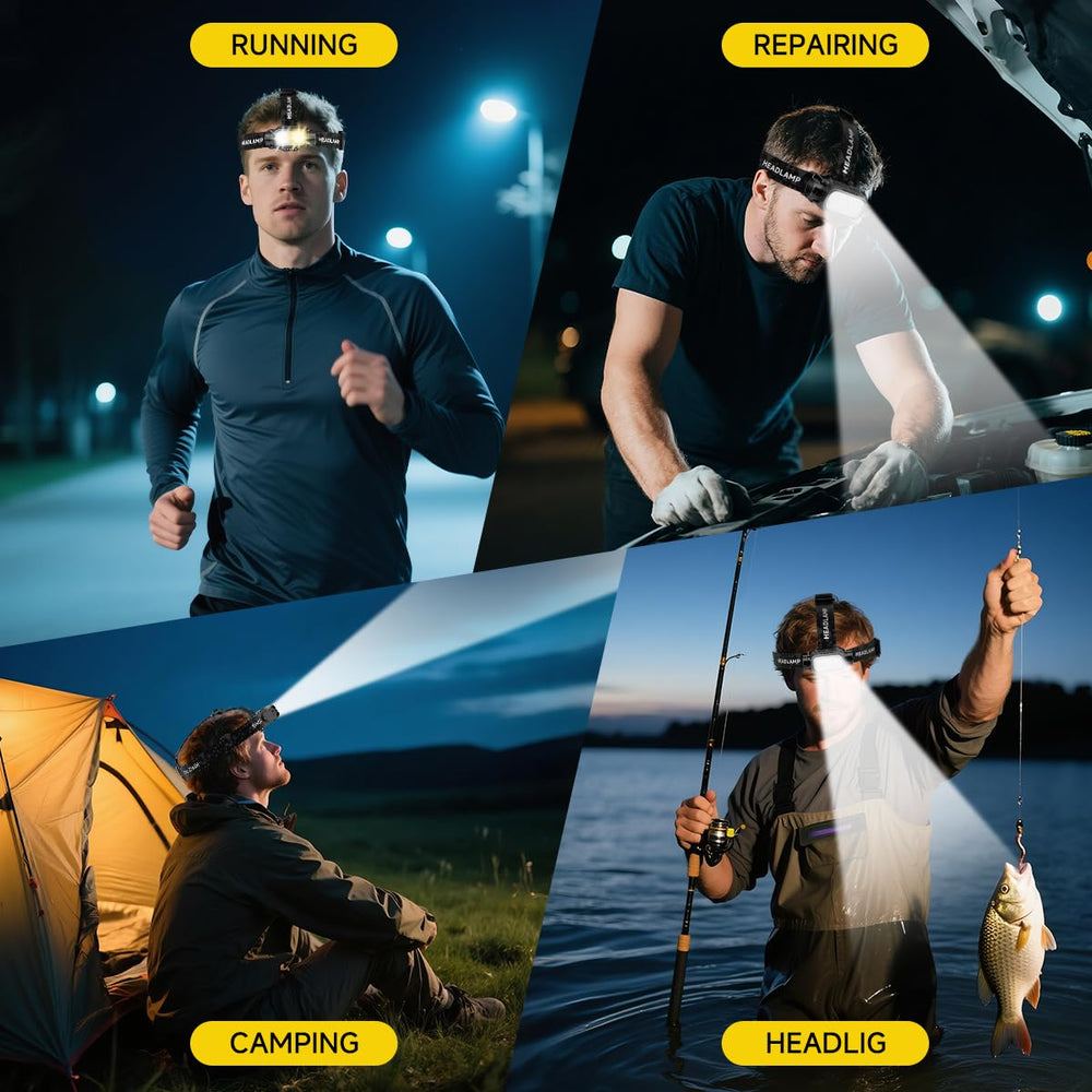 iToncs headlamp adjustable tilt directs light exactly where you need it.