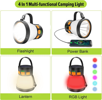 iToncs IPX65 waterproof lantern ready for rain and humidity.