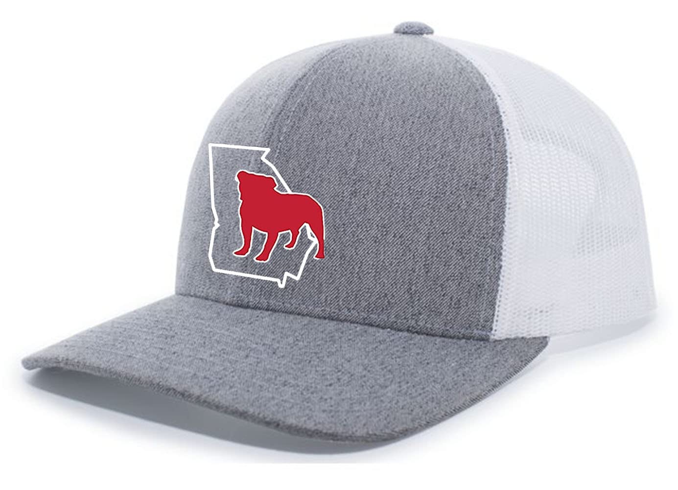 Its All About The South Georgia outline bulldog mesh-back trucker hat for casual game-day wear