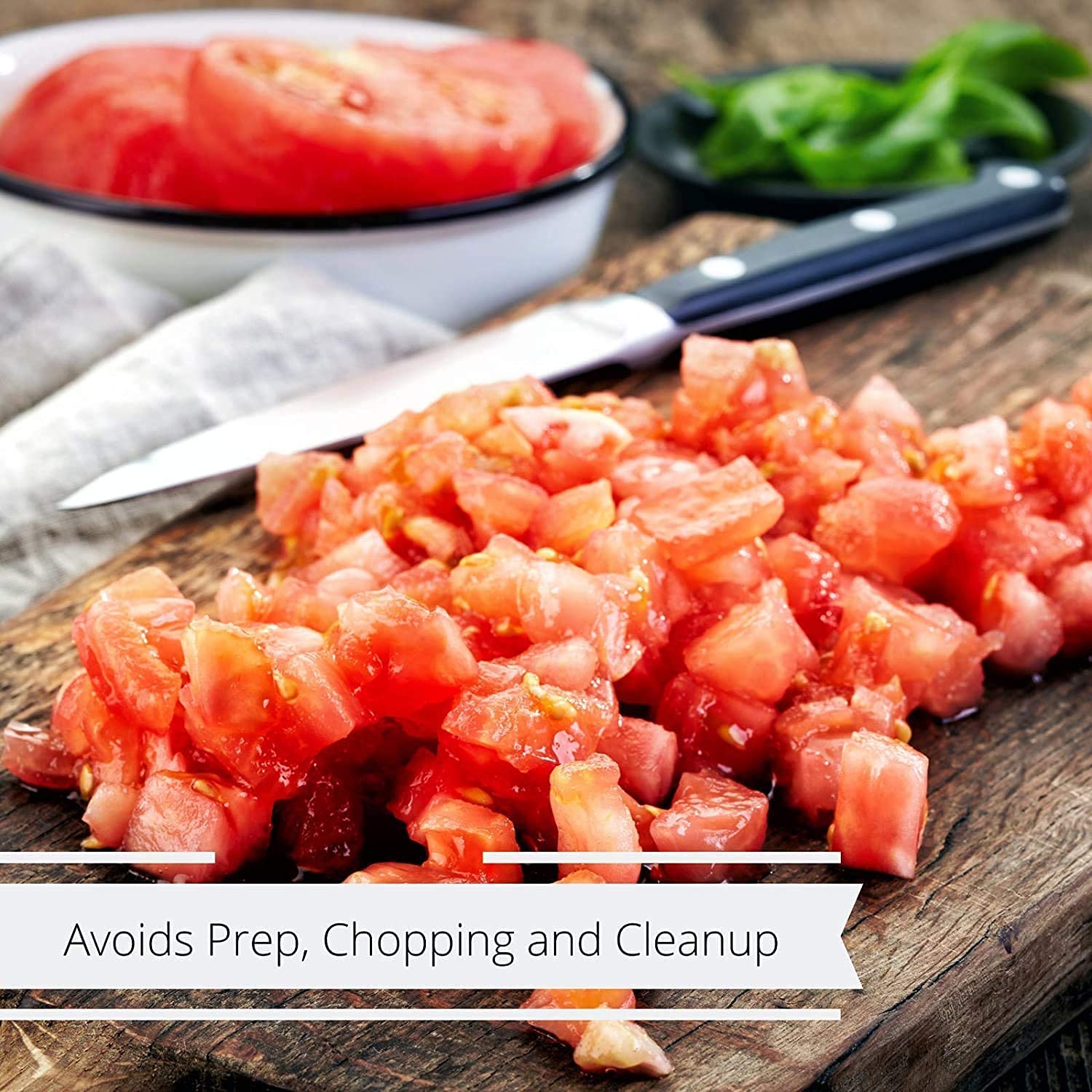 Closeup of Its Delish dried tomato flakes showing vibrant color and texture.