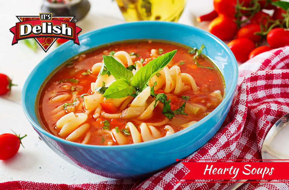 Its Delish dried tomato flakes in a dish to boost flavor.