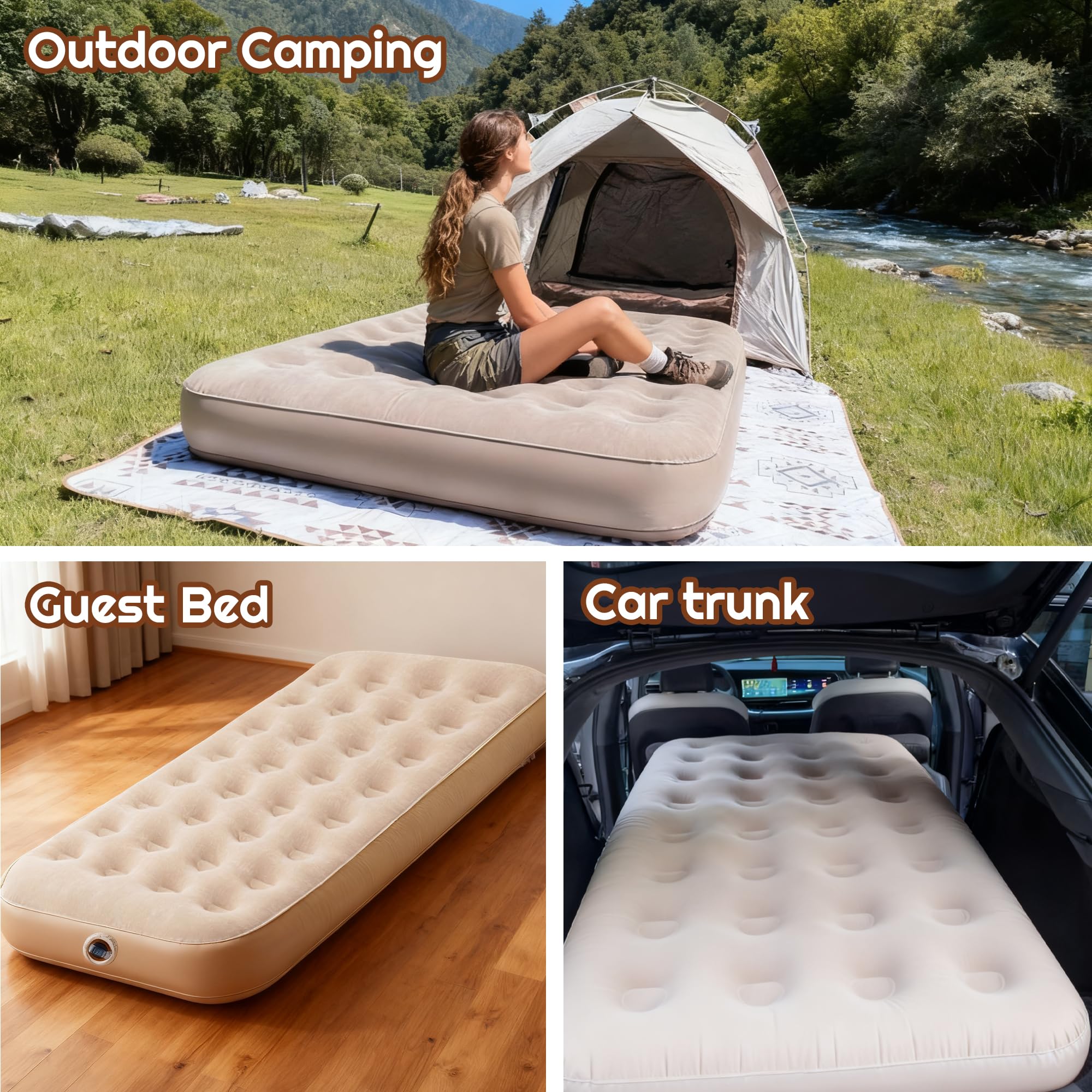 iumulinrui air mattress portable-packable design for on-the-go sleep