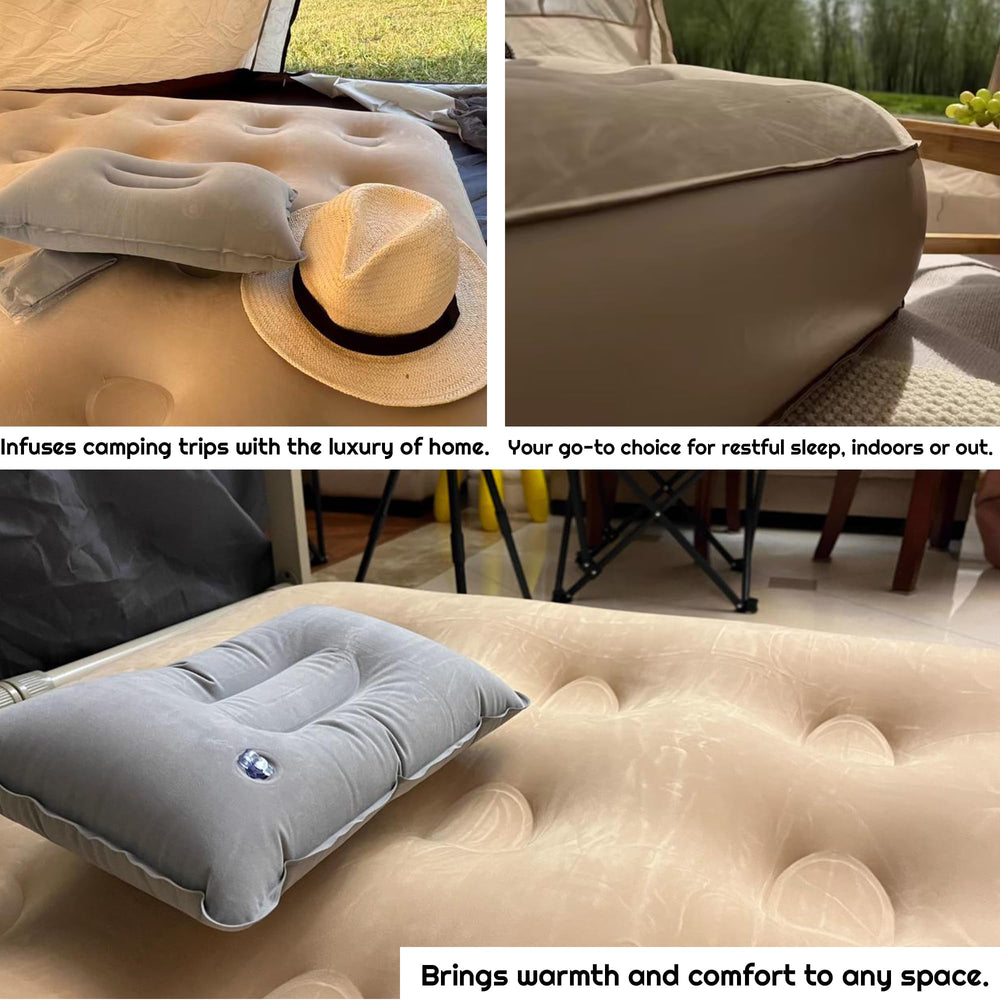 iumulinrui air mattress puncture-resistant base helps prevent leaks outdoors