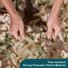iunio camo netting brown closeup weave highlighting premium material
