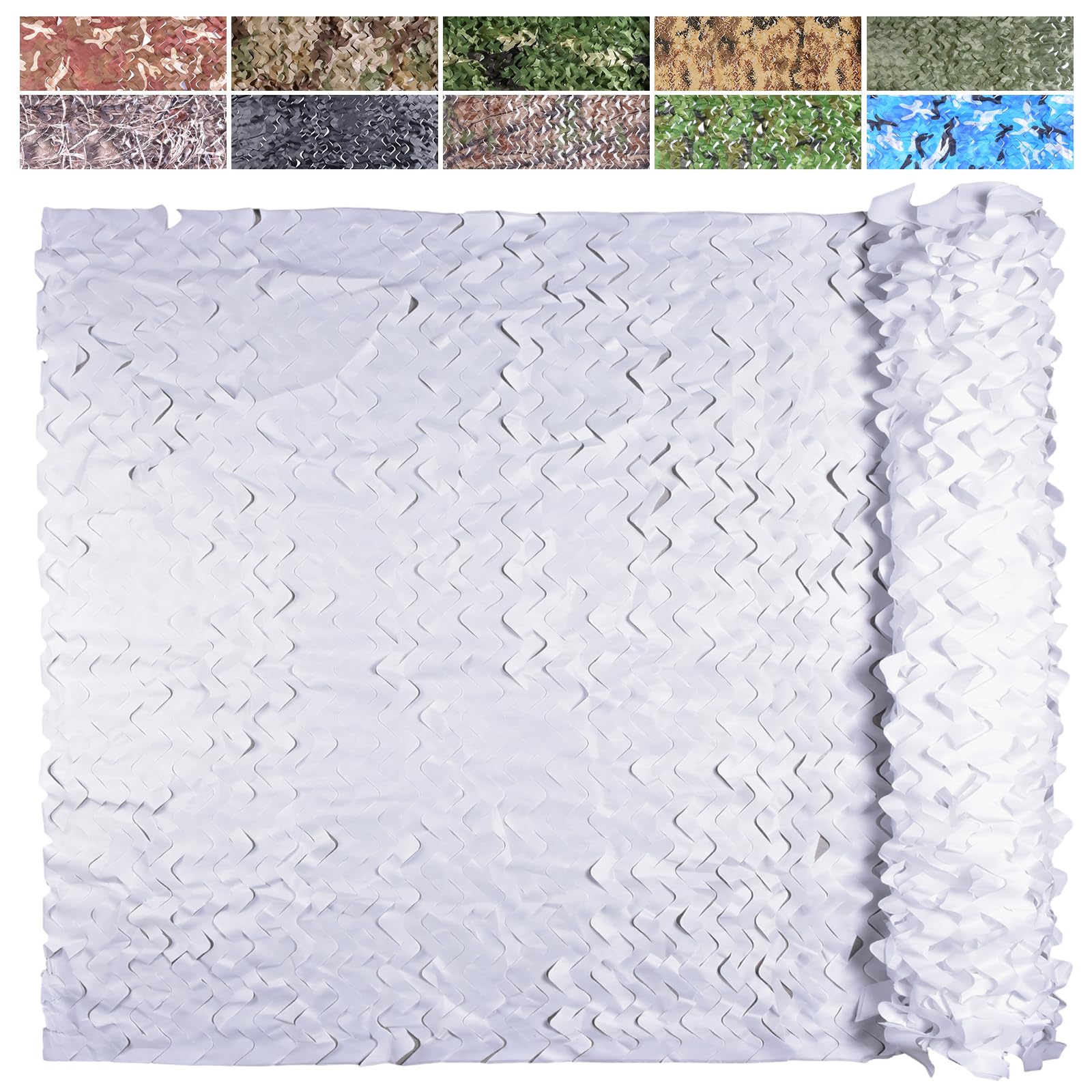iunio camo netting bulk roll closeup weave highlights durable concealment for hunting blinds