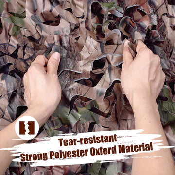 iunio camo netting bulk roll fully spread reveals wide coverage for hunting setups