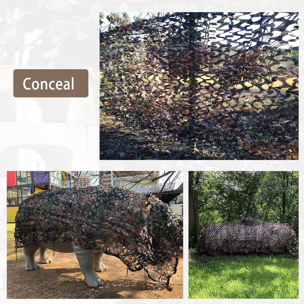 iunio camo netting provides versatile concealment for car covers.