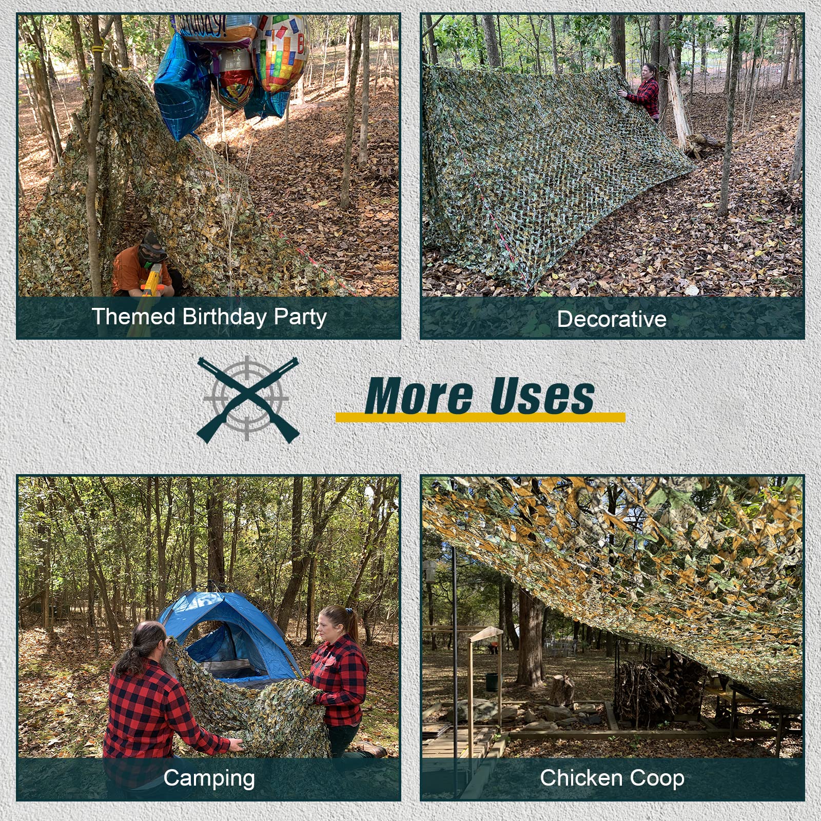 iunio camo netting compact storage folded appearance for easy transport