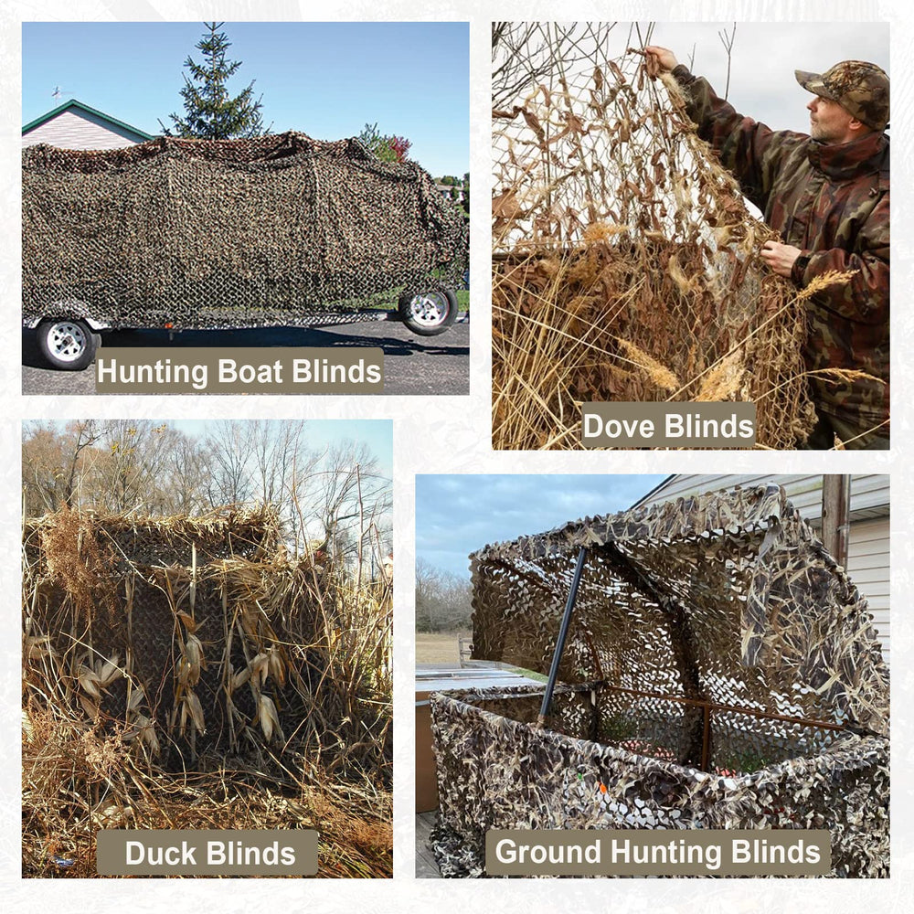 iunio camo netting corner loops simplify hanging and quick setup