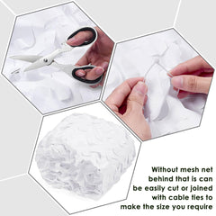 iunio camo netting cut-to-fit demo emphasizes flexible sizing without unraveling