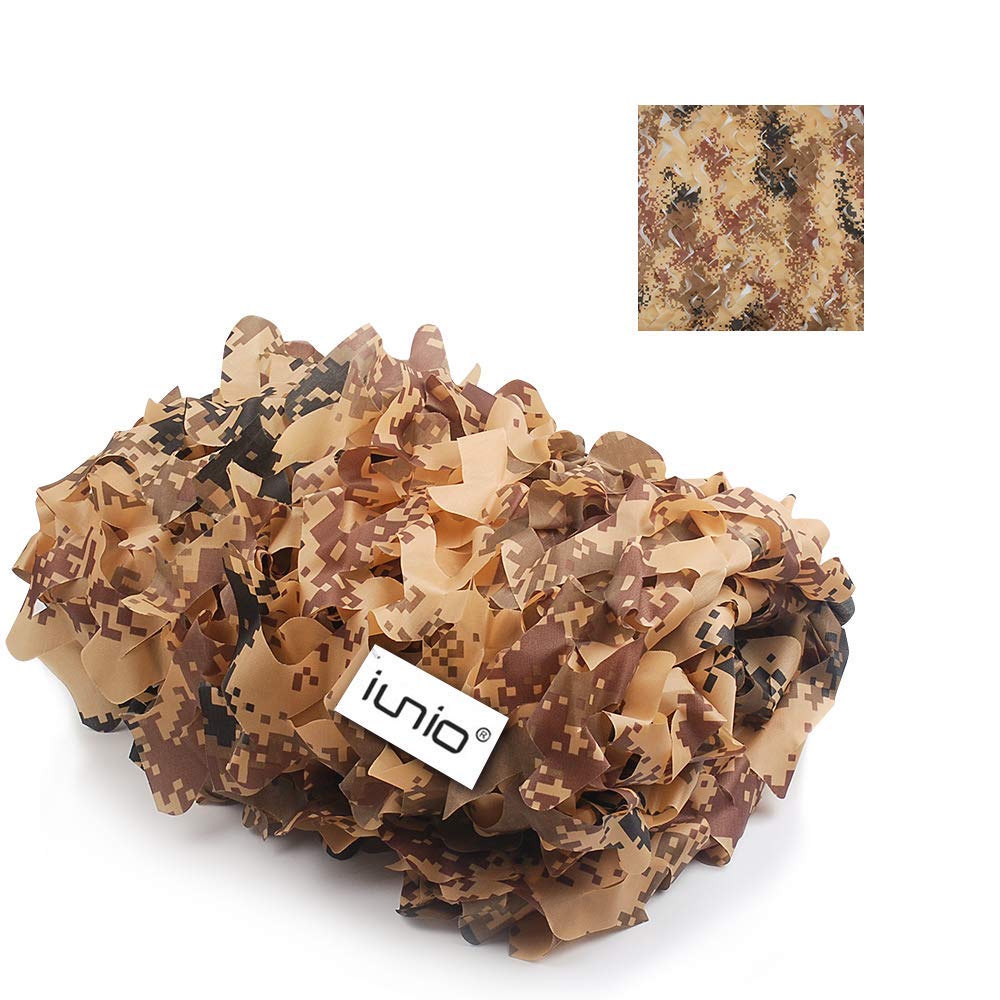 iunio camo netting cut-to-fit edges demonstrates easy trimming without fraying for custom hides that snugly fit