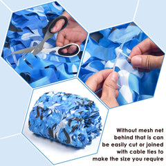 iunio camo netting hanging in forest drape for concealment