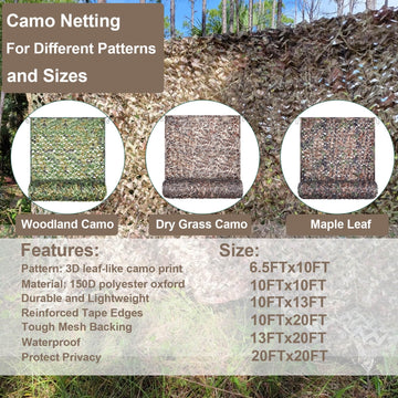 iunio camo netting ideal for hunting blinds and wildlife photography.