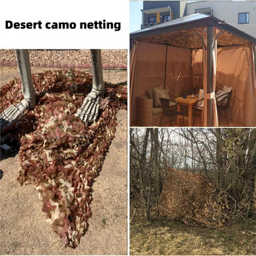 iunio camo netting hunting blind setup provides effective concealment in the field.