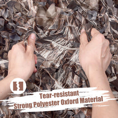 iunio camo netting hunting blind setup demonstrates rugged camouflage for blinds