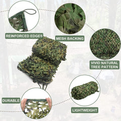iunio camo netting leaf camo demonstrates natural concealment for hunting and photography