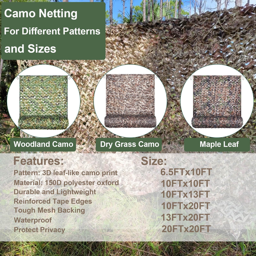 iunio camo netting lightweight and quick-drying for travel and quick coverage