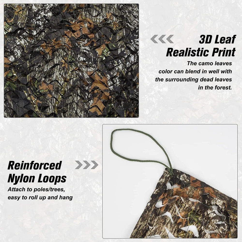 iunio camo netting lightweight roll-hang demonstrates easy setup for field use.