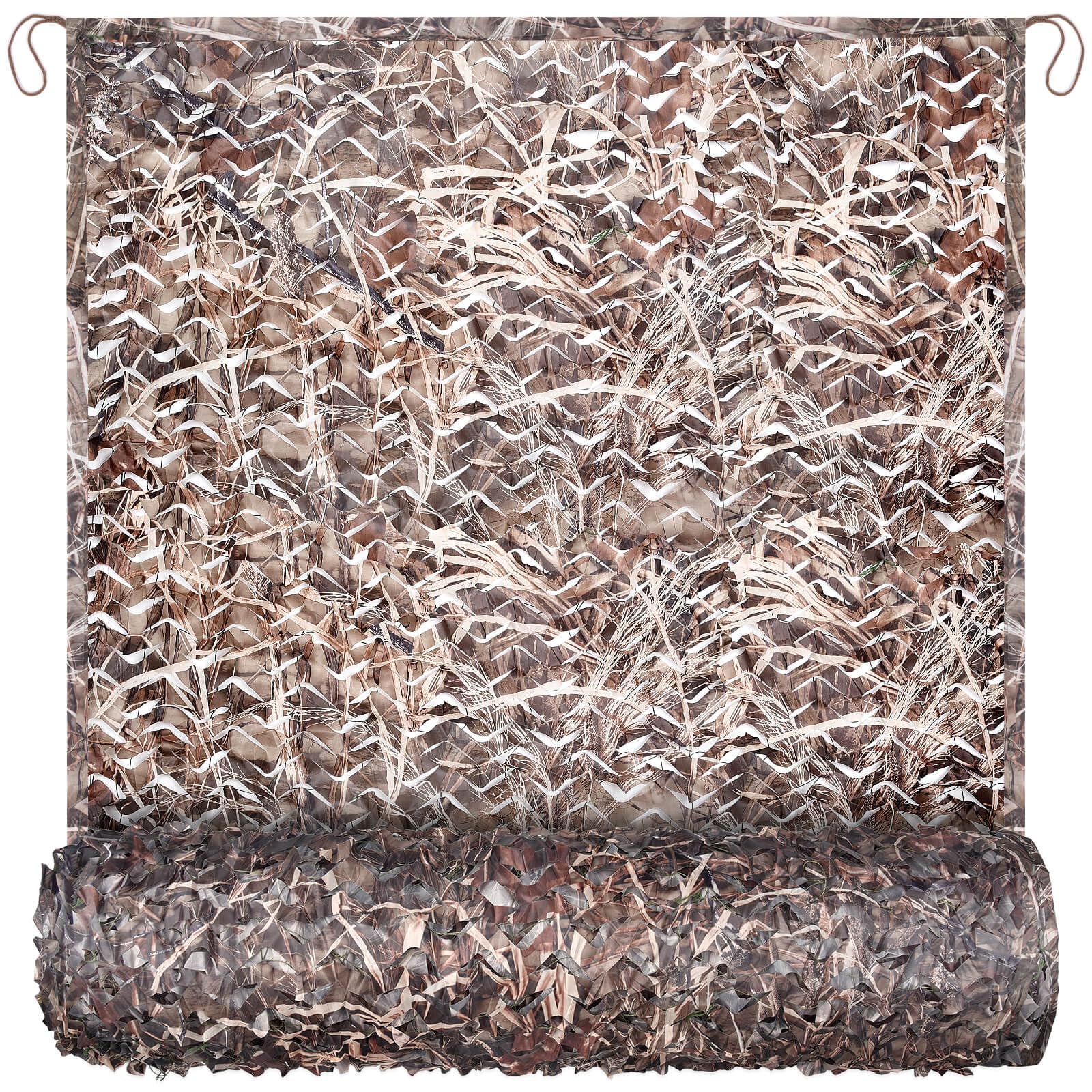 iunio camo netting mesh backing close-up shows sturdy weave for durable concealment