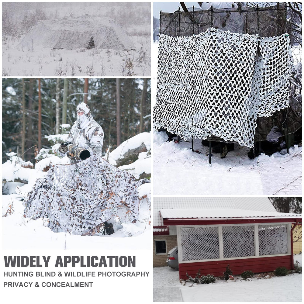 iunio camo netting includes cable ties for secure quick-install setups