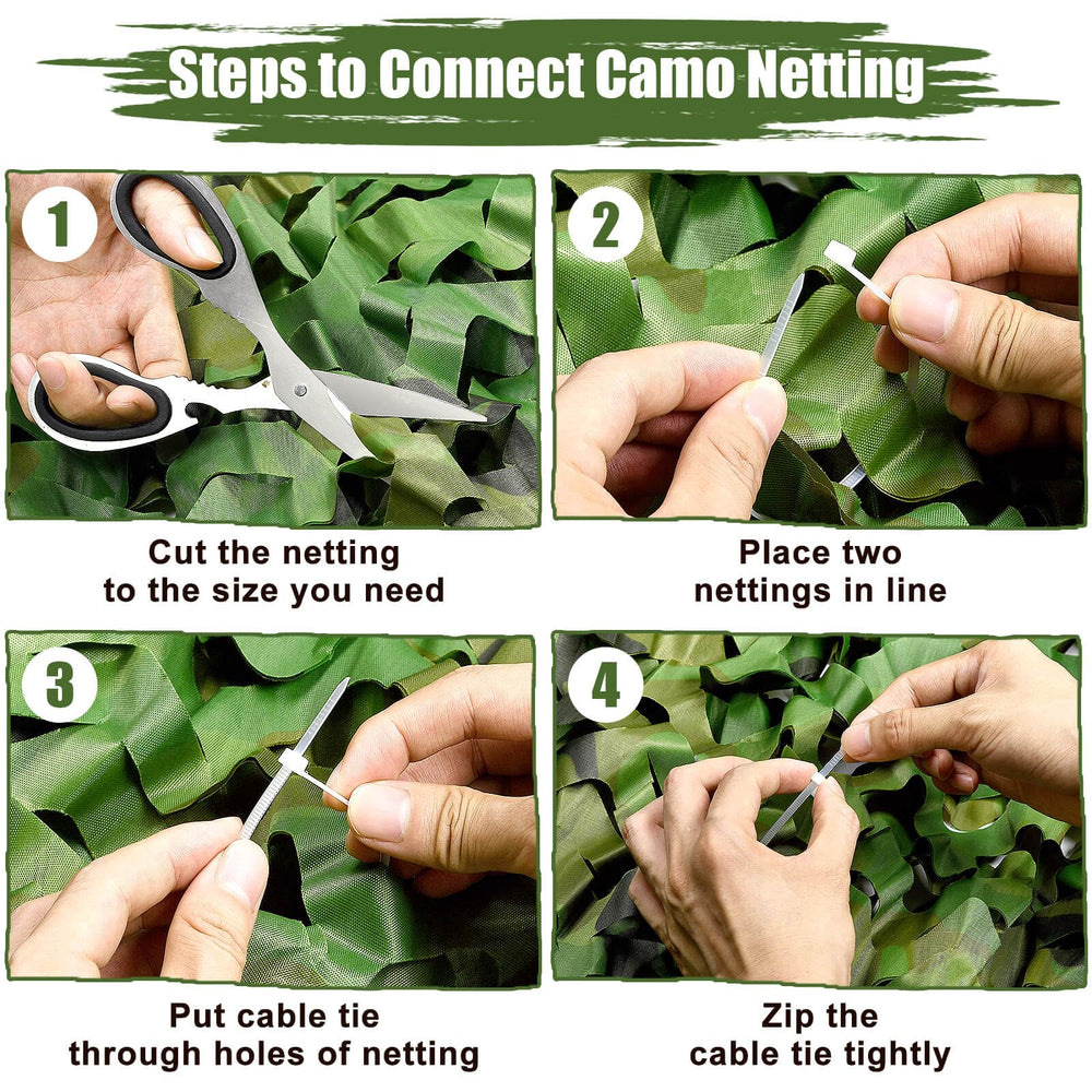 iunio camo netting party decorations adds woodland flair to events