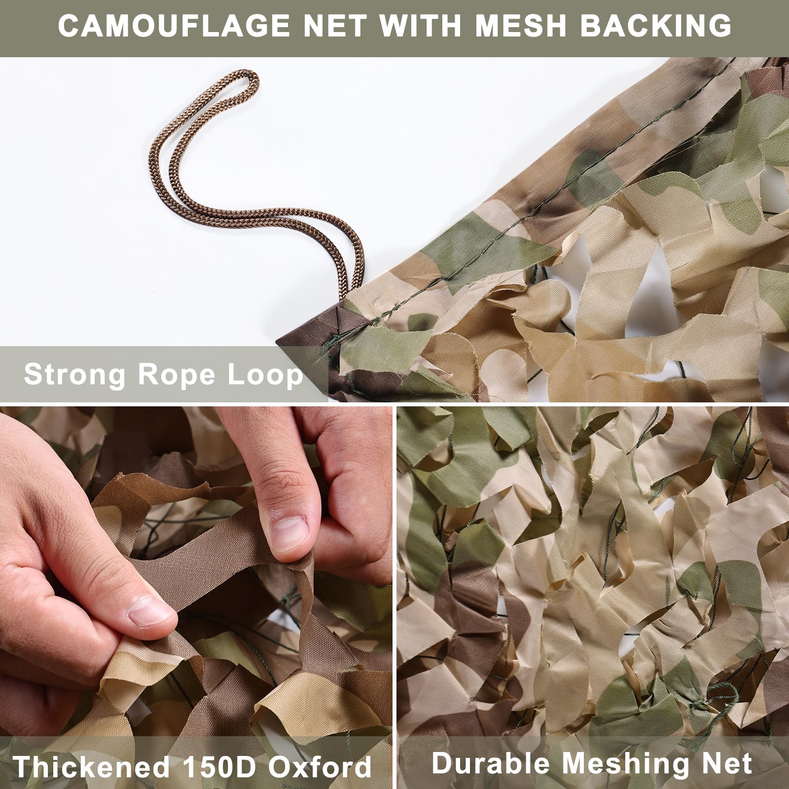 iunio camo netting patio shade demonstrates cooling breeze and private outdoor space.