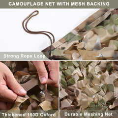 iunio camo netting patio shade demonstrates cooling breeze and private outdoor space.