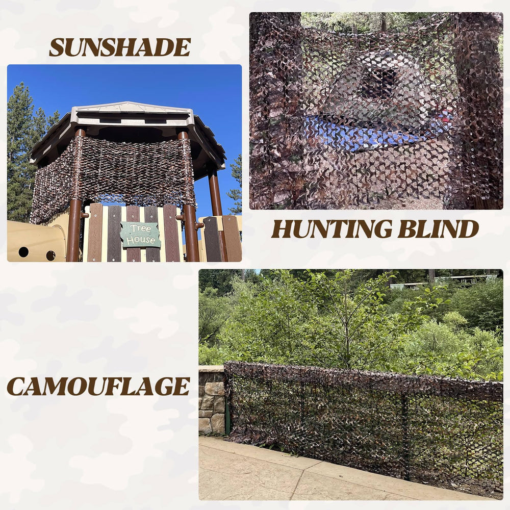 iunio camo netting shows quiet rustle-free concealment outdoors