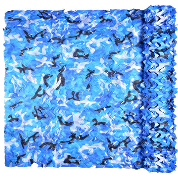 iunio camo netting roll aqua blue shows lightweight concealment for hunting and decor