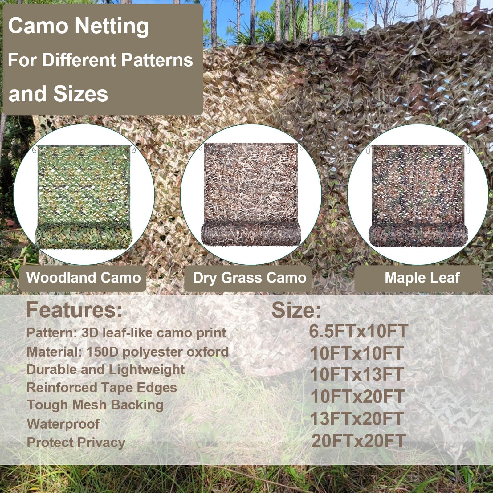 iunio camo netting comes with a satisfaction guarantee for confident purchasing
