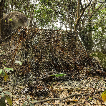 iunio camo netting storage roll shows compact concealment solution