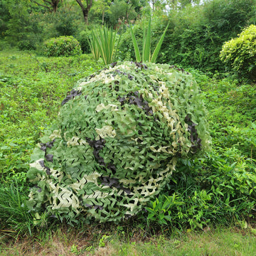 Iunio camo netting storage rolled-up compact for portable concealment on trips