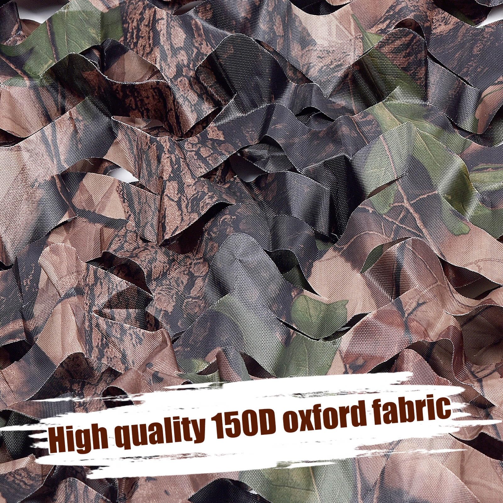 iunio camo netting tree cover on a branch blends with foliage