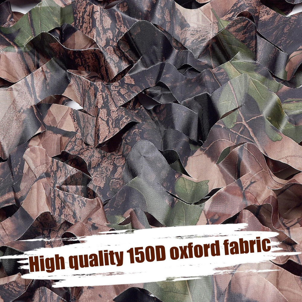 iunio camo netting tree cover on a branch blends with foliage