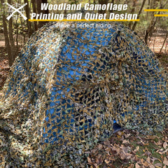 iunio camouflage netting with edge rope loops for sturdy, quick setup.