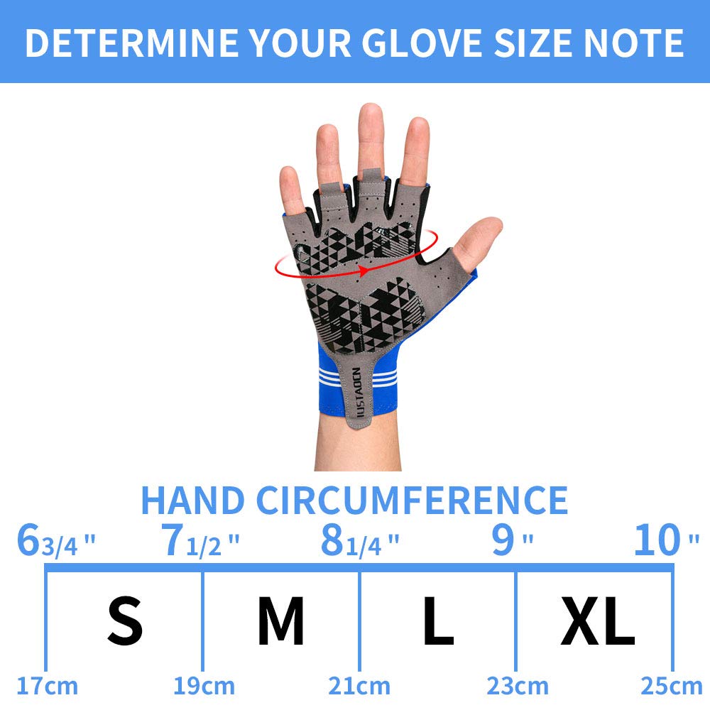 IUSTAOCN gloves reinforced between index finger and thumb for durability.