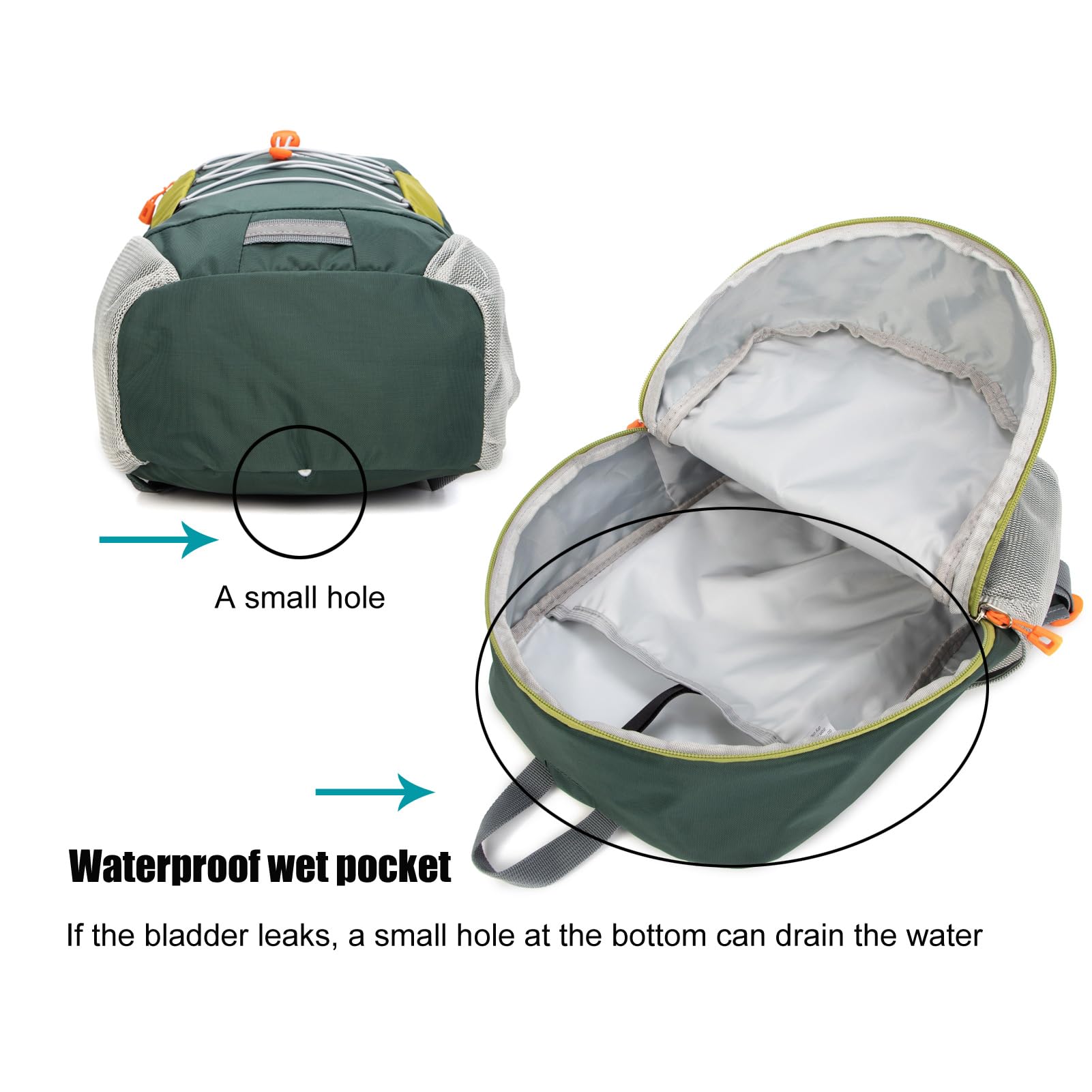 IVYGREEN Little Kids Hiking Backpack reflective strips front view boosts visibility