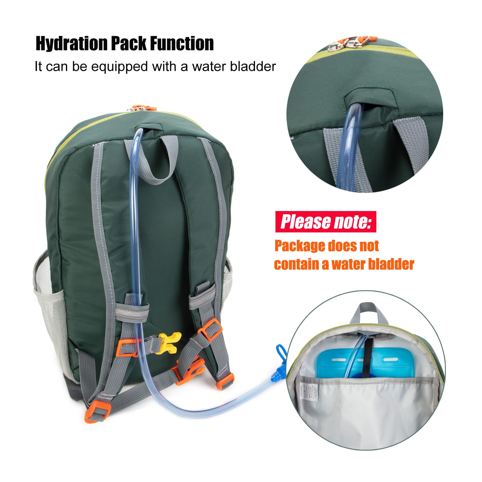 IVYGREEN Little Kids Hiking Backpack water bottle pocket feature supports on-the-go hydration