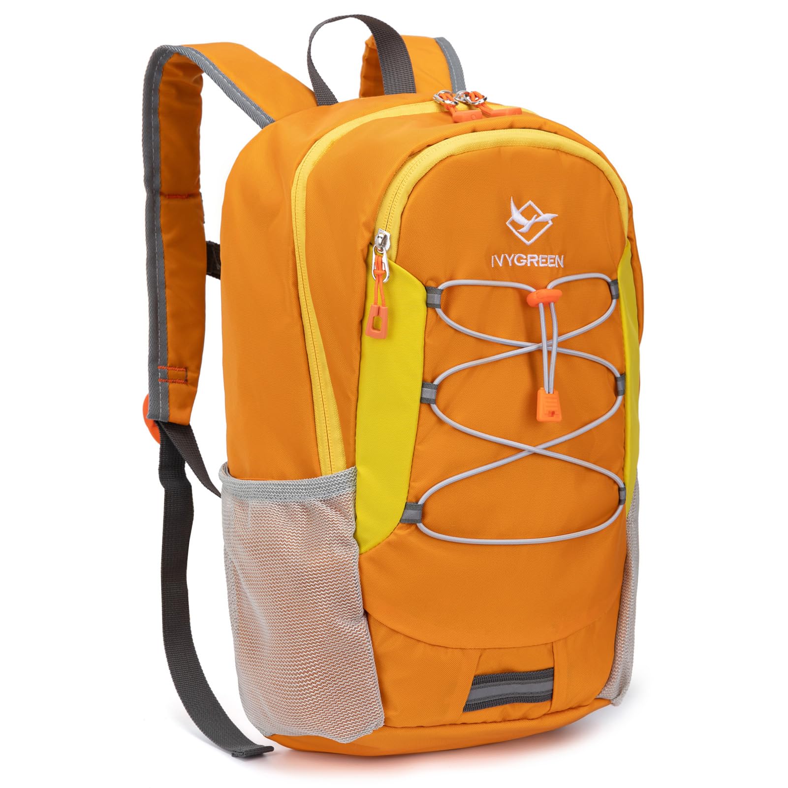 IVYGREEN Little Kids Hiking Backpack orange side view ideal for park adventures