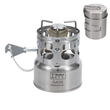 iWalker G43S portable stove setup for camp cooking.