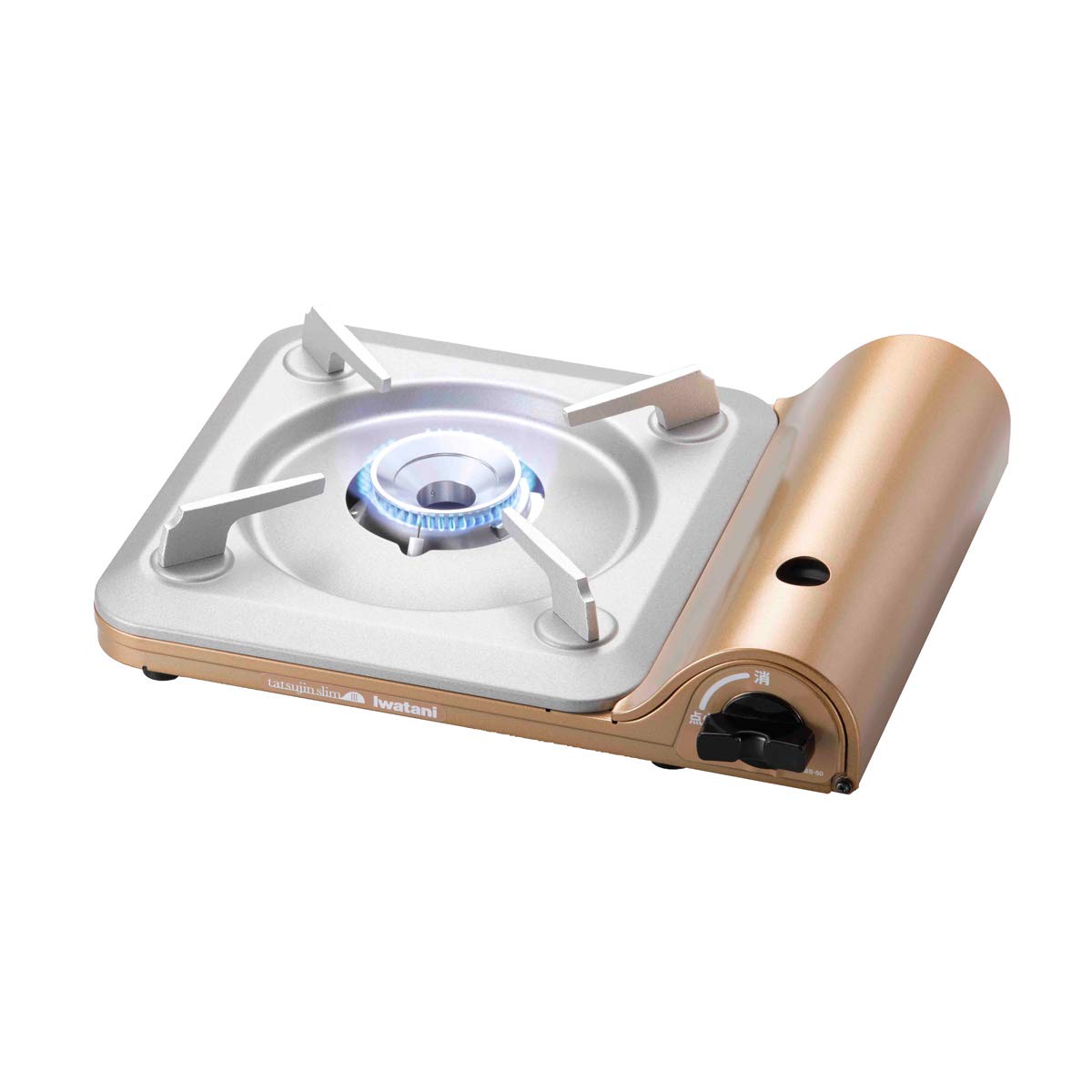 Iwatani Cassette Grill TATSUJIN Slim Ⅲ CB-SS-50 body showcases a compact profile for tight spaces