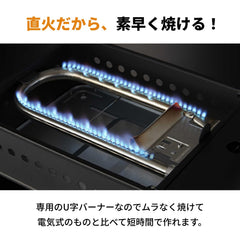 Iwatani cassette takoyaki device plate with 40mm holes forms evenly sized balls.