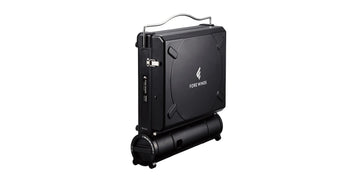 Iwatani Fore Winds Luxe Stove built-in carry case keeps all parts organized.