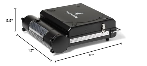Iwatani Fore Winds Luxe Stove packaged for easy storage and transport.