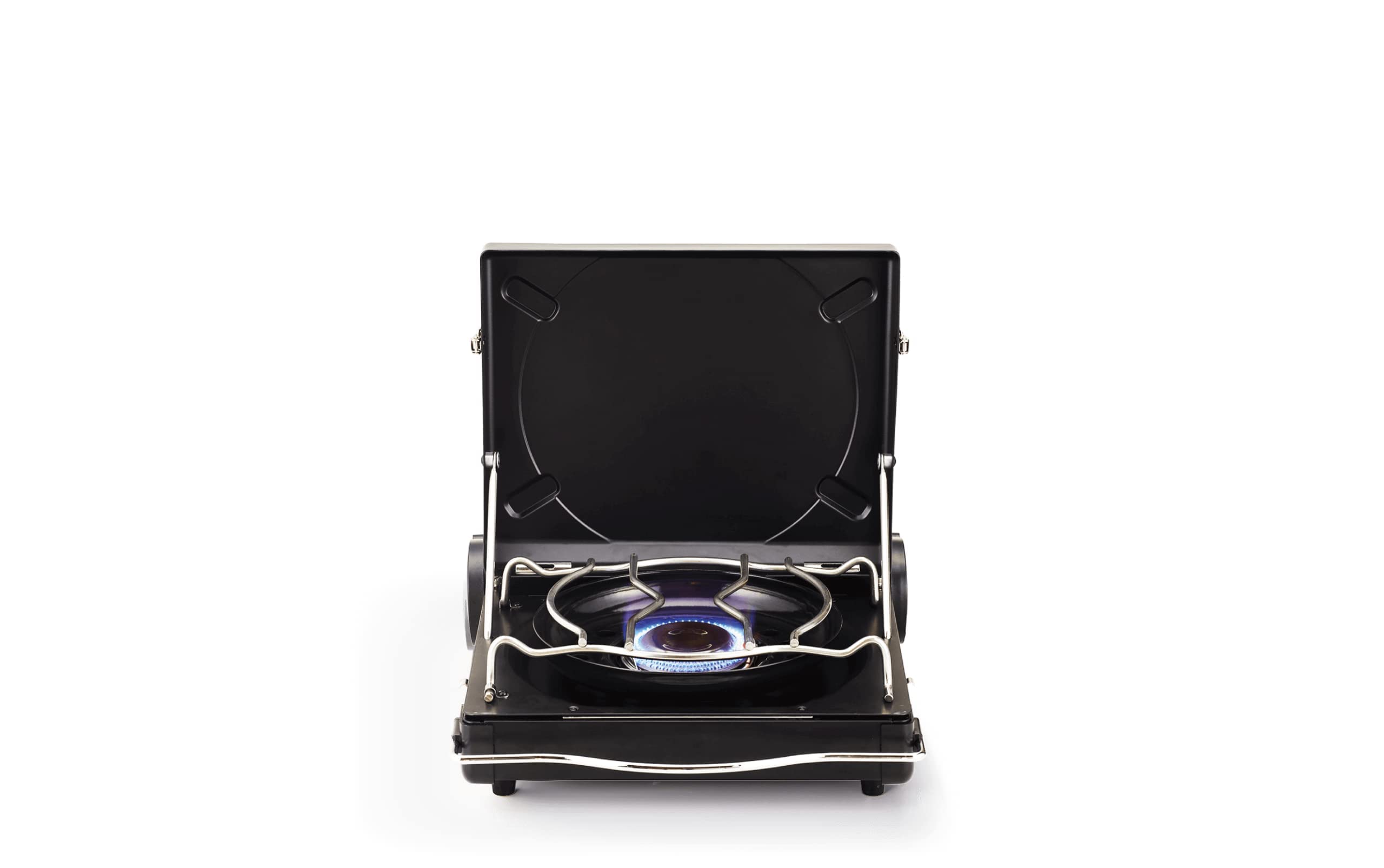 Iwatani Fore Winds Luxe Stove pressure sensing device auto releases if overheated.